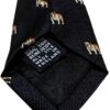 Cravatta DRAKES LONDON Uomo fantasia Cani Blu Made in