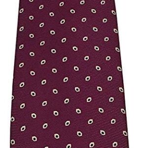 Cravatta Drake's London Uomo fantasia Gocce Prugna-0