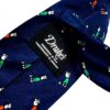 Cravatta Drakes London Uomo fantasia Golf Blu Chiaro