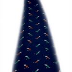 Cravatta Drakes London Uomo fantasia Golf Blu Chiaro