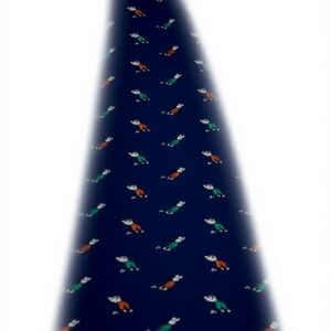 Cravatta Drakes London Uomo fantasia Golf Blu Chiaro