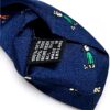 Cravatta Drakes London Uomo fantasia Golf Blu Chiaro