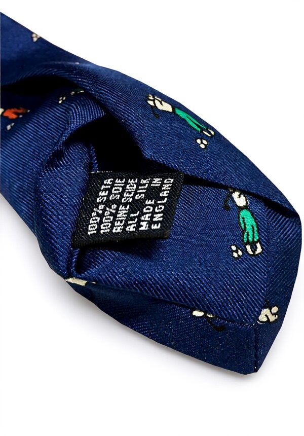 Cravatta Drakes London Uomo fantasia Golf Blu Chiaro