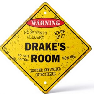 Drakes Room Targa Vintage Bambini Camera Decorazione