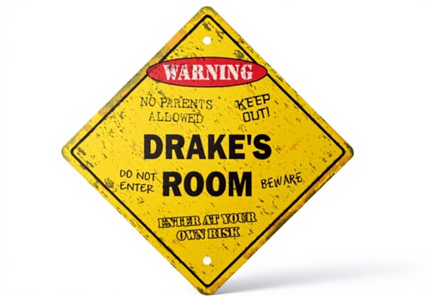 Drakes Room Targa Vintage Bambini Camera Decorazione