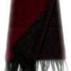 Drakes Sciarpa Uomo Lana Agnello Angora Scozia Bordeaux