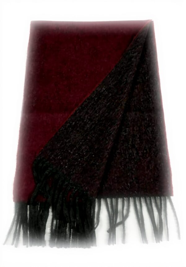 Drakes Sciarpa Uomo Lana Agnello Angora Scozia Bordeaux