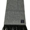 Drakes Sciarpa Uomo Grigio Antracite Lana Agnello Angora