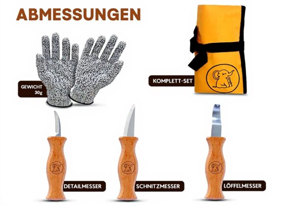 Coltello intaglio bambini Eli set sicurezza acciaio inox