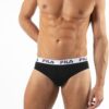 Slip Uomo Fila Morbido Cotone Intimo Comodo Nero-4