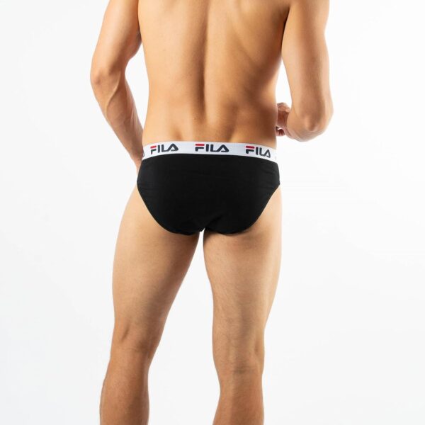 Slip Uomo Fila Morbido Cotone Intimo Comodo Nero-3
