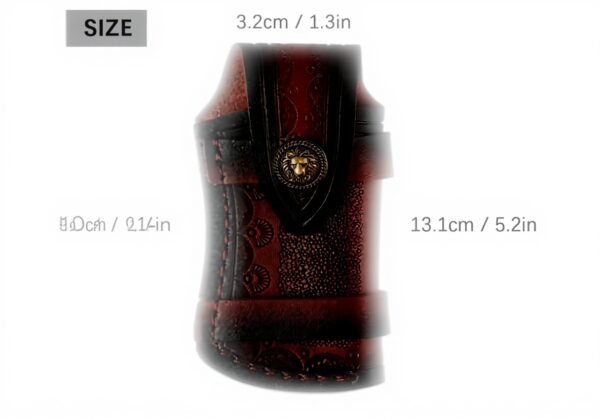 Fodero per coltello in pelle Jilskl design rilievo portatile