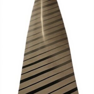 Cravatta uomo DRAKES LONDON seta righe beige verde