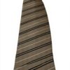 Cravatte uomo DRAKES LONDON seta righe beige marrone