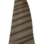 Cravatte uomo DRAKES LONDON seta righe beige marrone