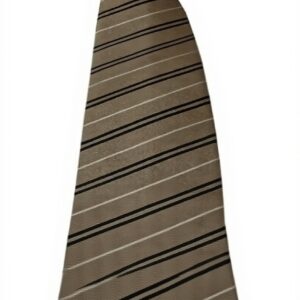 Cravatte uomo DRAKES LONDON seta righe beige marrone