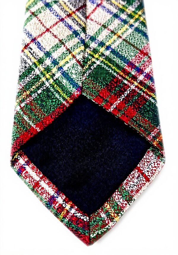 Cravatta uomo DRAKES LONDON seta check verde bianco rosso