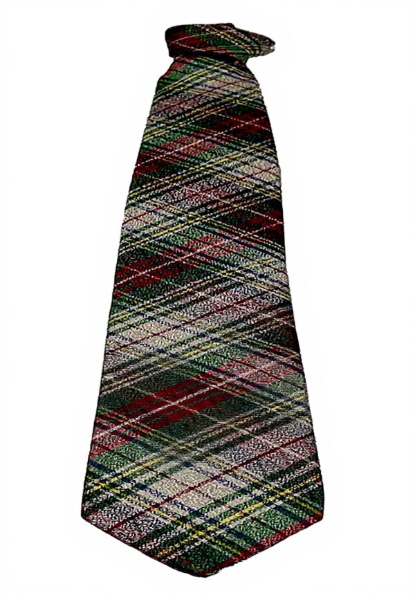 Cravatta uomo DRAKES LONDON seta check verde bianco rosso