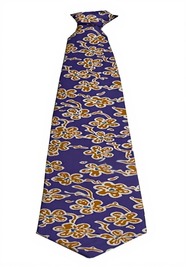 Cravatta uomo Drakes London seta fantasia floreale glicine