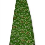 Cravatta Drakes London Uomo Seta Fantasia Cashmere Verde