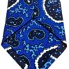 Cravatta uomo DRAKES LONDON seta fantasia cashmere azzurro