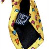 Cravatte uomo seta Drakes London fantasia pesci giallo