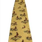 Cravatta uomo Drakes London seta fantasia tuffi gialla