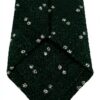 Cravatta uomo DRAKES LONDON lana fantasia verde scuro ecru