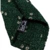 Cravatta uomo DRAKES LONDON lana fantasia verde scuro ecru