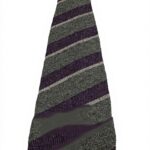 Cravatta uomo Drakes London cashmere righe grigio viola