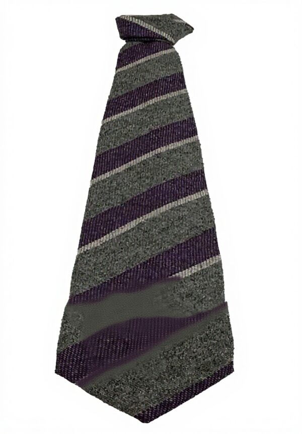 Cravatta uomo Drakes London cashmere righe grigio viola