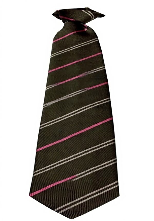 Cravatta uomo Drakes London seta righe verde rosa ecru