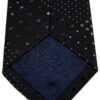 Cravatta uomo DRAKES LONDON nera seta patchwork pois