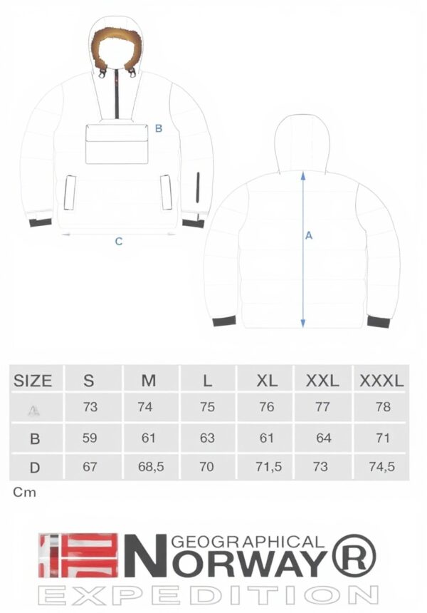 Giacca uomo Geographical Norway Boker poliestere comoda