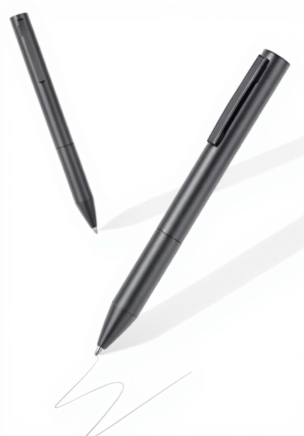 Gullor Penna a sfera retrattile nera metallo minimalista