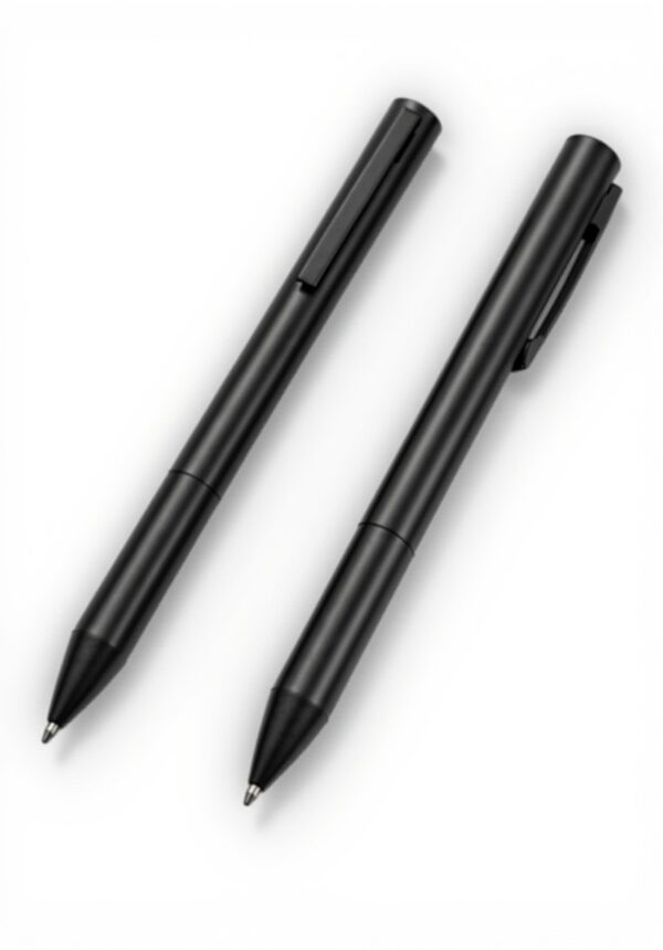 Gullor Penna a sfera retrattile nera metallo minimalista