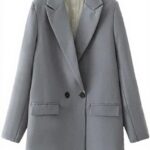 Haitpant Blazer Donna Drak Gray S Tessuto Morbido Ufficio