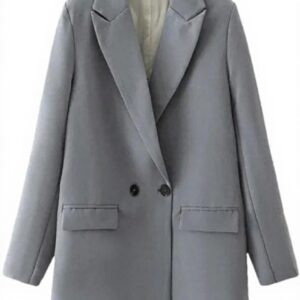 Haitpant Blazer Donna Drak Gray S Tessuto Morbido Ufficio