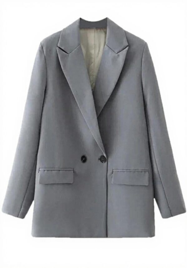 Haitpant Blazer Donna Drak Gray S Tessuto Morbido Ufficio