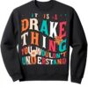Felpa Drake Groovy Unisex Adulti Grigio Scuro Melange