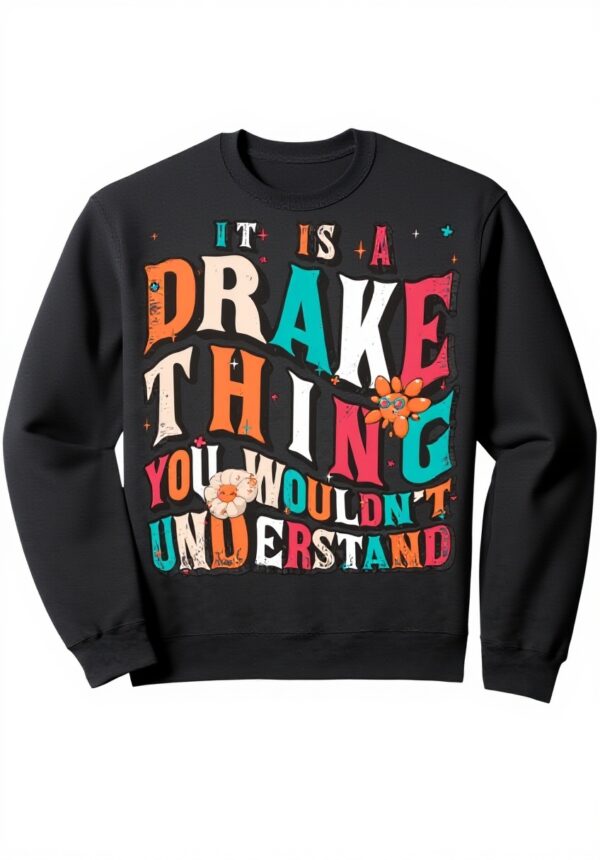 Felpa Drake Groovy Unisex Adulti Grigio Scuro Melange