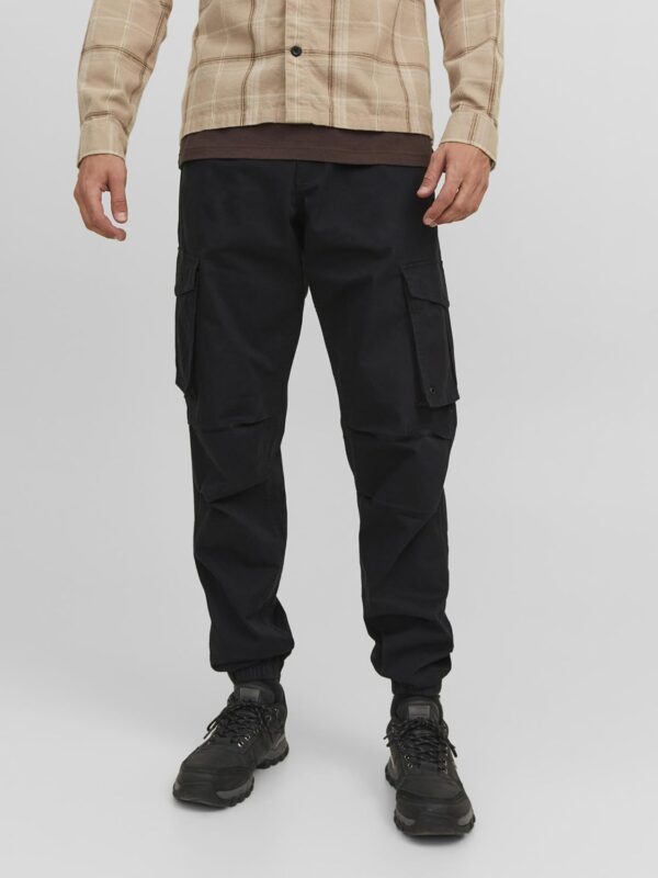 Pantaloni Cargo JACK JONES Relaxed Fit Uomo Nero Elmwood-1