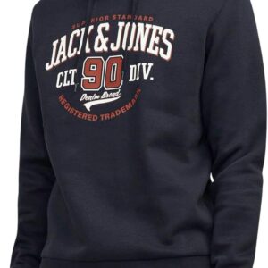 Felpa con cappuccio JACK & JONES logo cotone poliestere uomo-0
