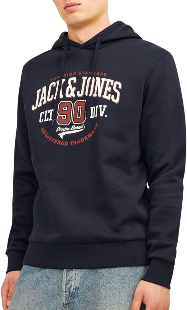 Felpa con cappuccio JACK & JONES logo cotone poliestere uomo-0
