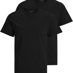 T-shirt Uomo JACK JONES 2-Pack Girocollo Nero Bianco-0