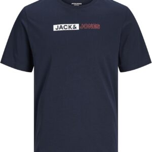 T-Shirt Uomo JACK & JONES Logo O-Neck Alta Qualità-0