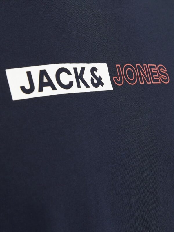 T-Shirt Uomo JACK & JONES Logo O-Neck Alta Qualità-4