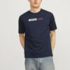 T-Shirt Uomo JACK & JONES Logo O-Neck Alta Qualità-1