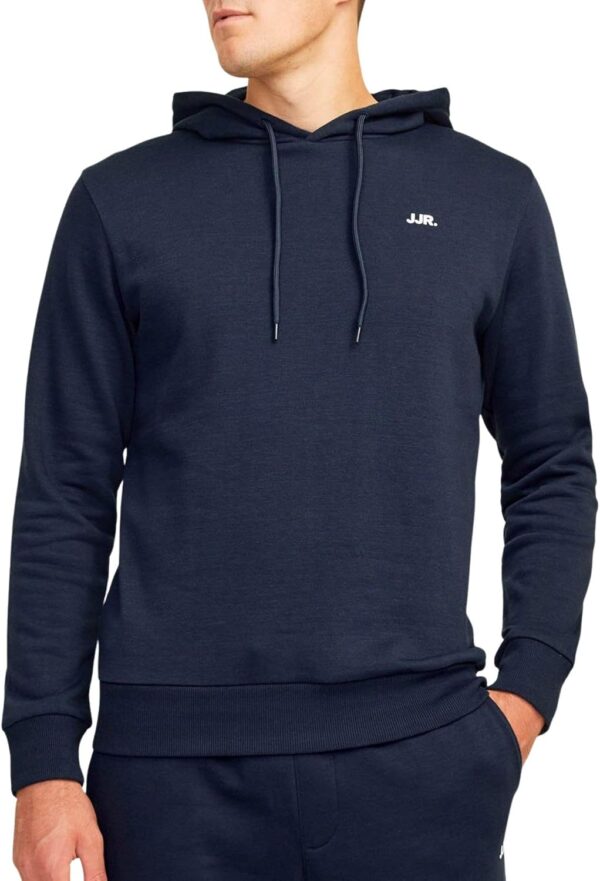 Felpa con cappuccio JJ Rebel logo uomo morbida elegante-0