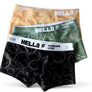 Boxer uomo JKXFYLP traspirante maglie cotone oro XXL